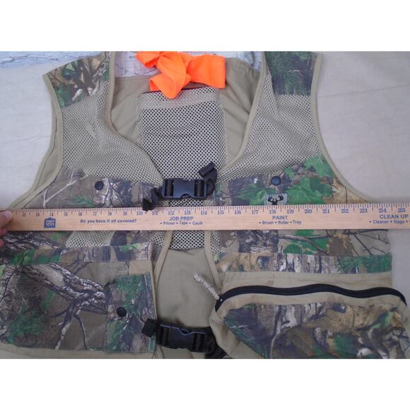 Scent Blocker Realtree Camo Hunting Vest M/L Ripstop Pocket W/ Detachable Seat - Picture 8 of 13